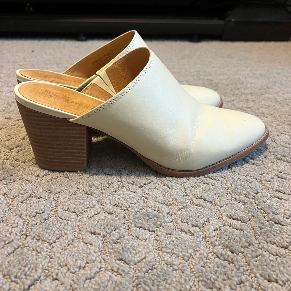 Madewell Cream Mules